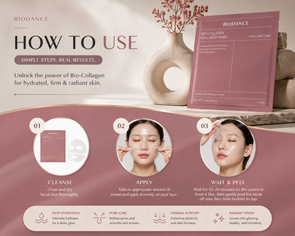 BIODANCE Bio-Collagen Hydrating Gel Mask – Overnight Deep Hydration & Skin Elasticity Care