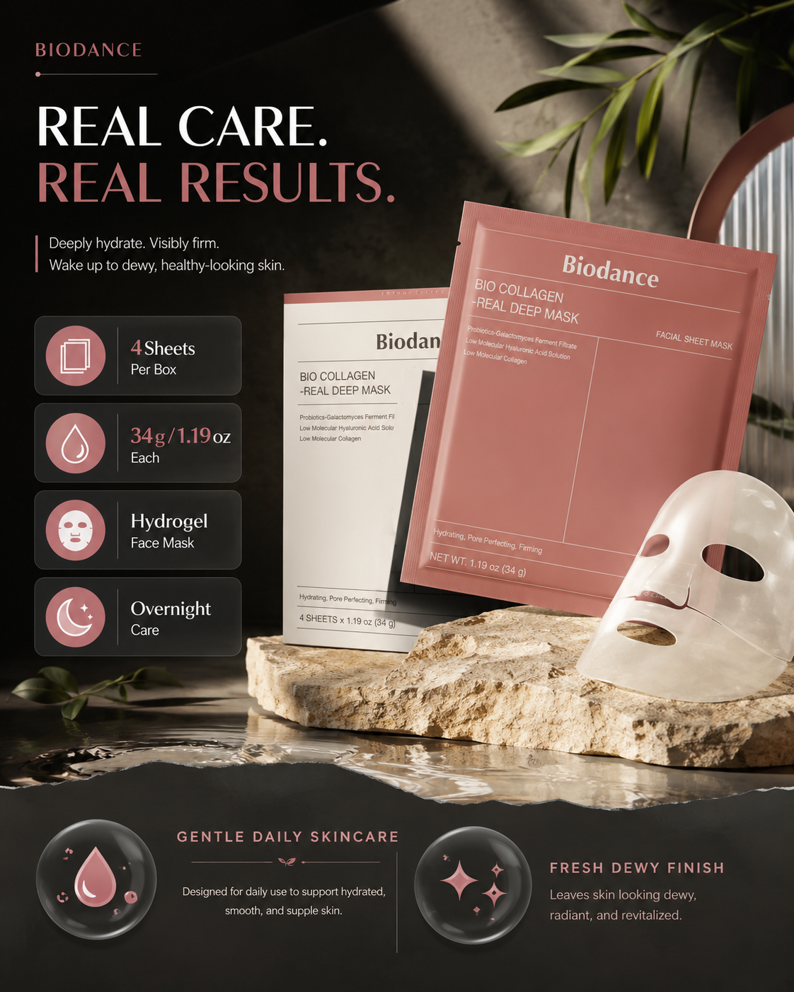 BIODANCE Bio-Collagen Hydrating Gel Mask – Overnight Deep Hydration & Skin Elasticity Care