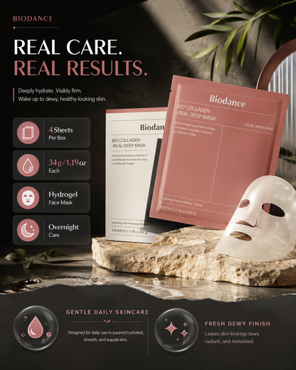 BIODANCE Bio-Collagen Hydrating Gel Mask – Overnight Deep Hydration & Skin Elasticity Care